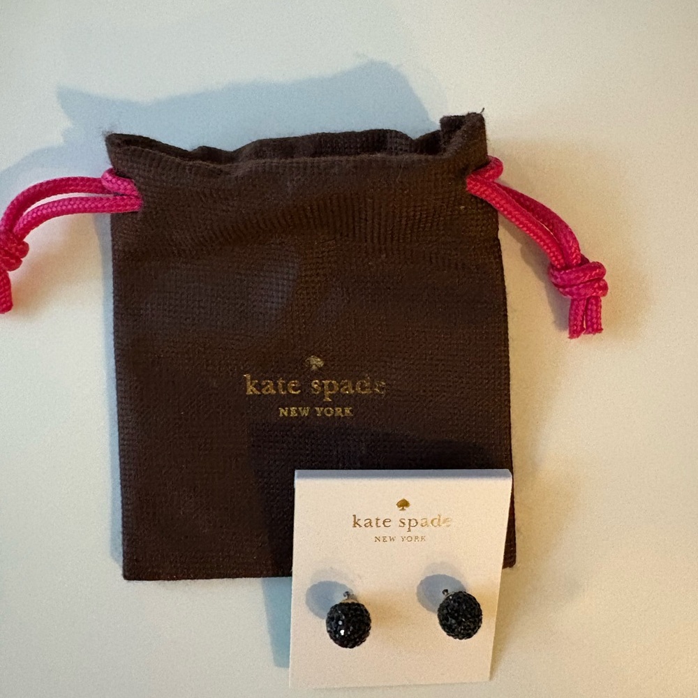Kate Spade Black Jewelry Stud Earrings